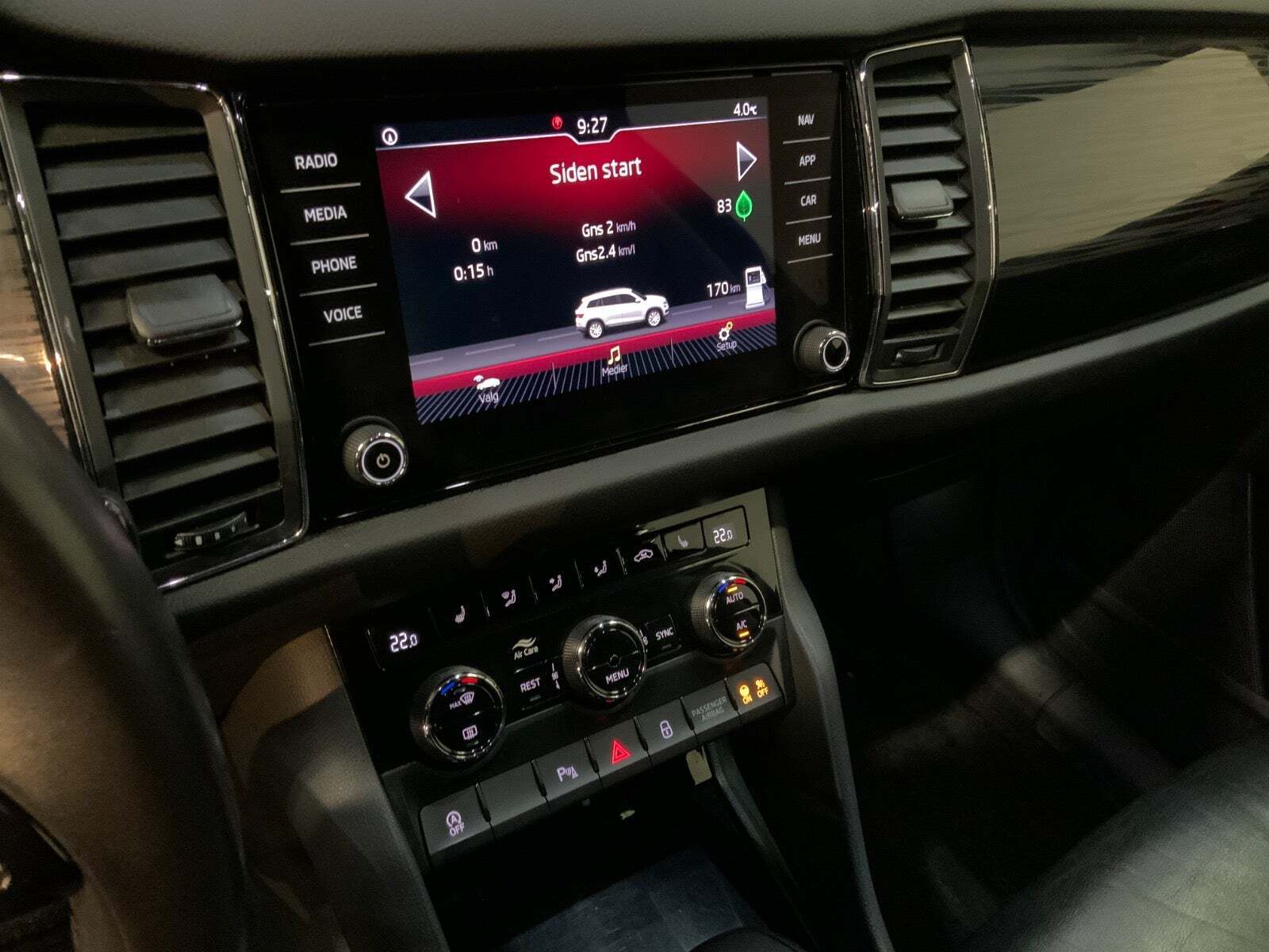 Grå Skoda Kodiaq fra 2020