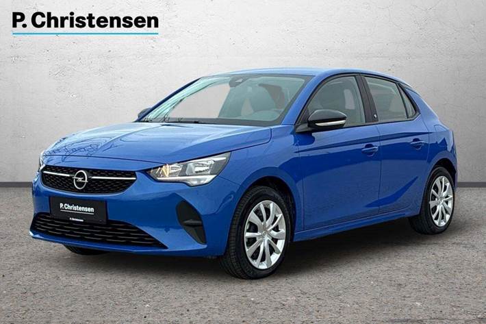 Blå Opel Corsa-e fra 2023