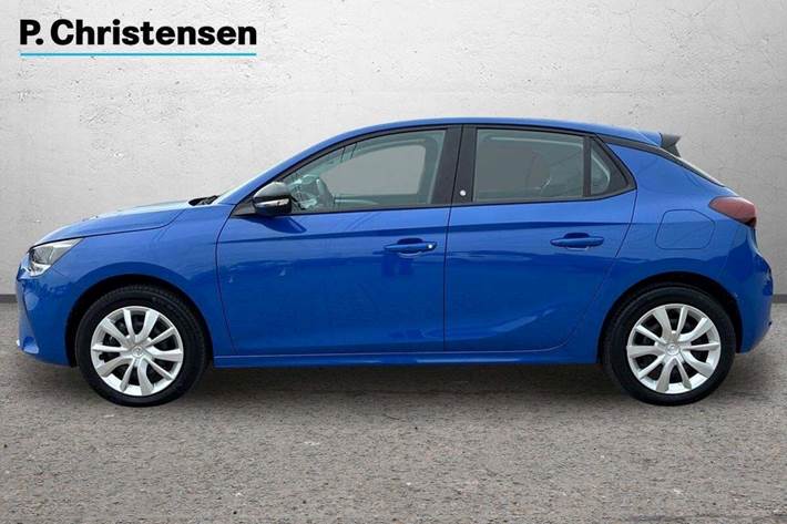 Blå Opel Corsa-e fra 2023
