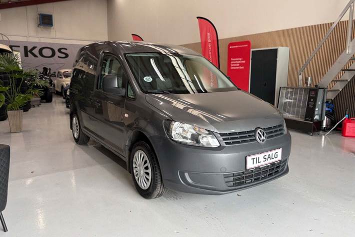 Grå VW Caddy fra 2013