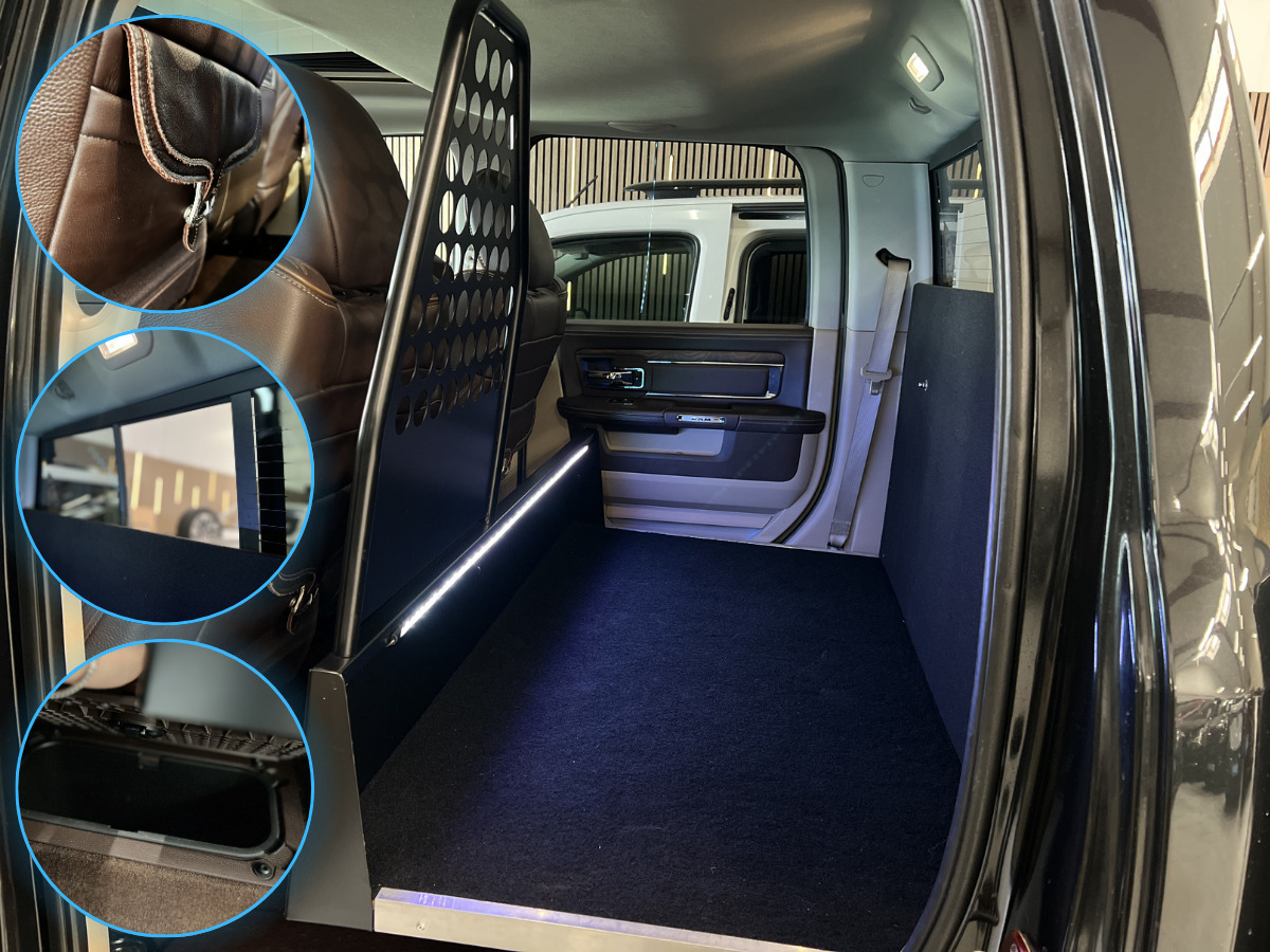 Sort Dodge RAM 1500 fra 2017