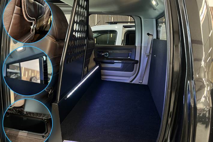 Sort Dodge RAM 1500 fra 2017