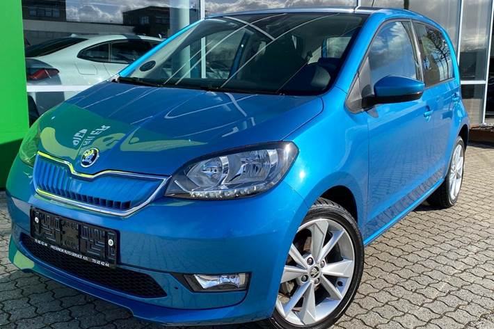 Blå Skoda Citigo-e fra 2020