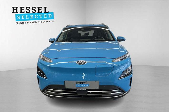 Blå Hyundai Kona fra 2021