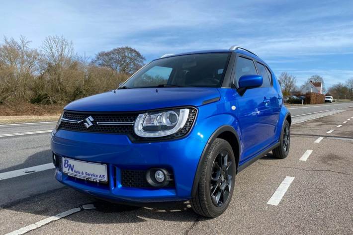 Blå Suzuki Ignis fra 2020 set udefra