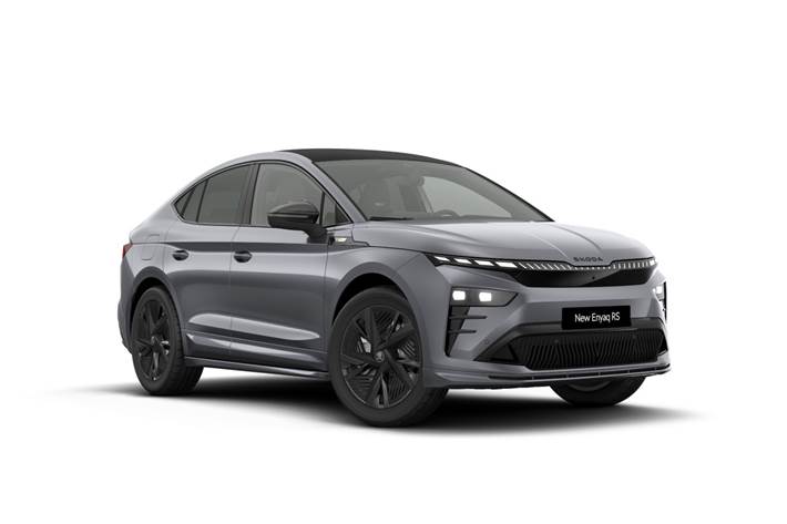 Grå Skoda Enyaq fra 2026