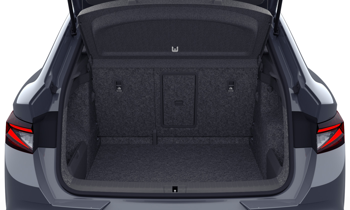 Grå Skoda Enyaq fra 2026