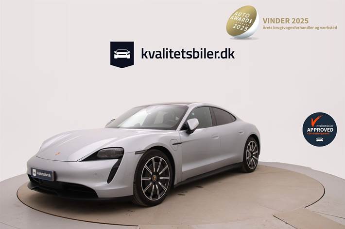 Grå Porsche Taycan fra 2021