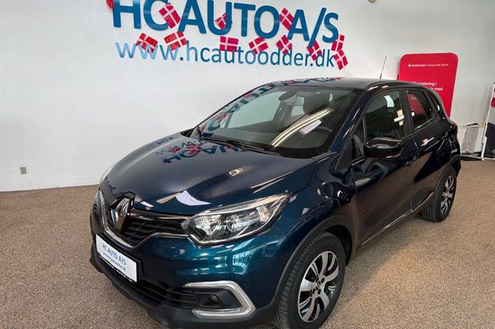 Blå Renault Captur fra 2019