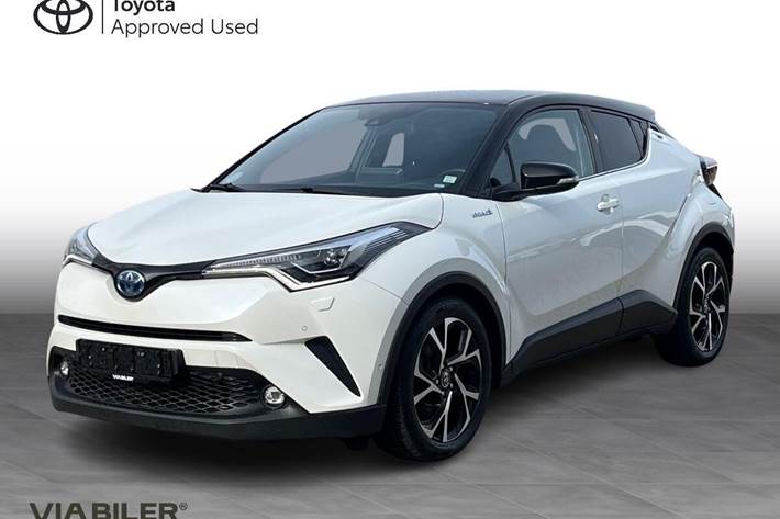 Hvid Toyota C-HR fra 2019
