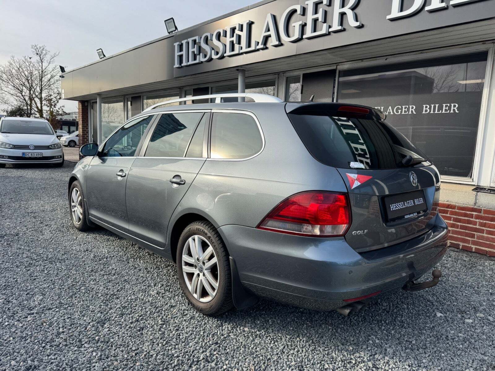 Grå VW Golf VI fra 2011