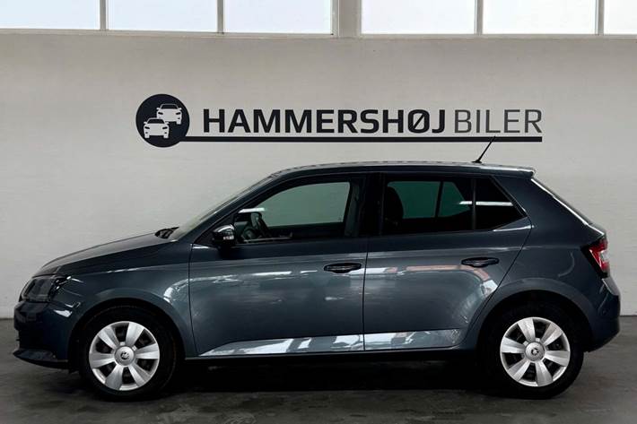 Grå Skoda Fabia fra 2018