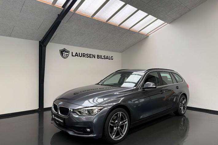 Grå BMW 320d fra 2018