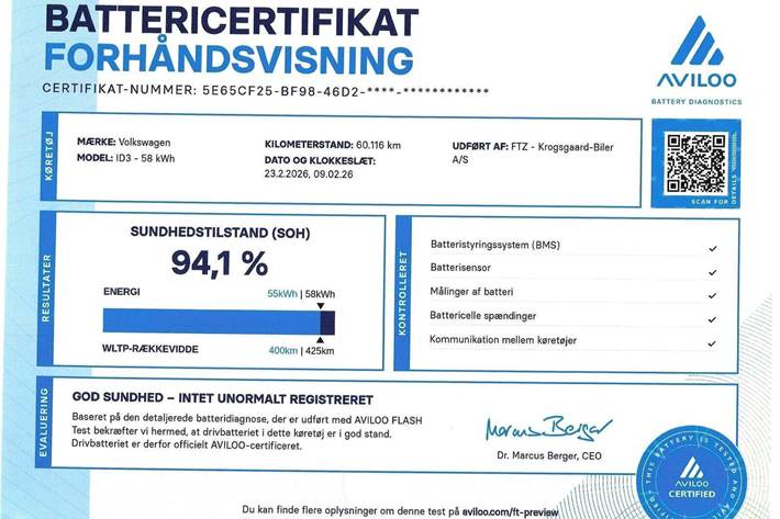 Grå VW ID.3 fra 2022