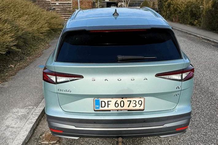 Grøn Skoda Enyaq fra 2021