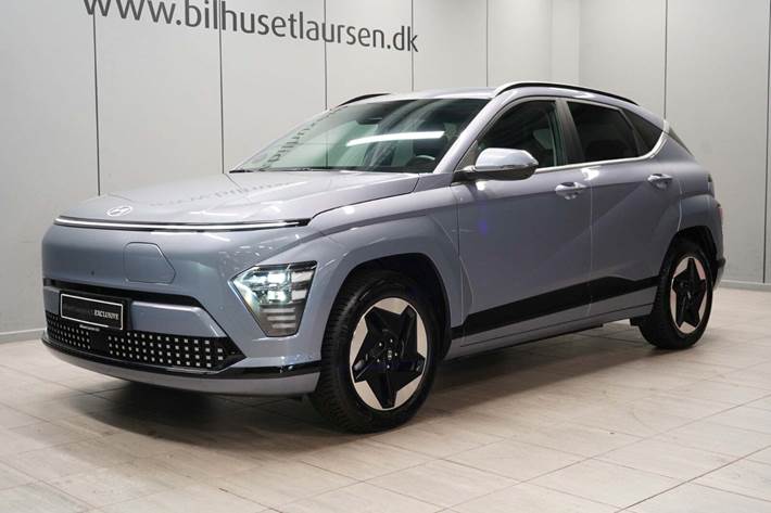 Blå Hyundai Kona fra 2024