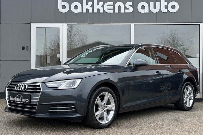 Grå Audi A4 fra 2017