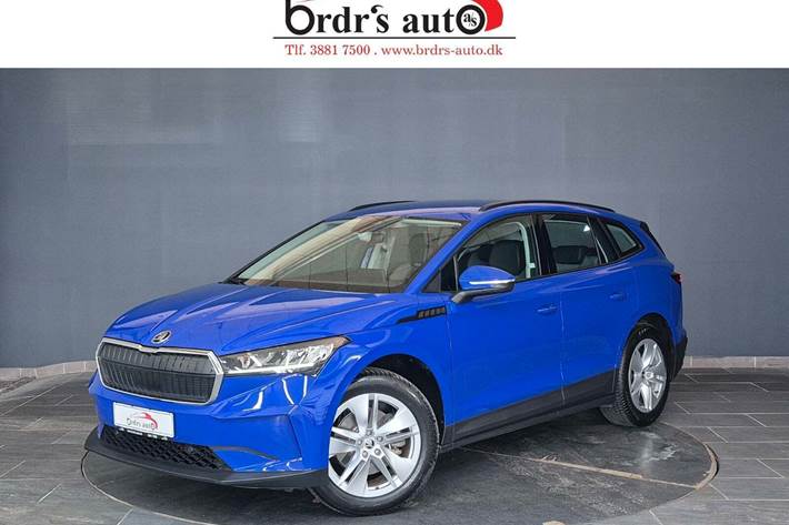 Blå Skoda Enyaq fra 2023