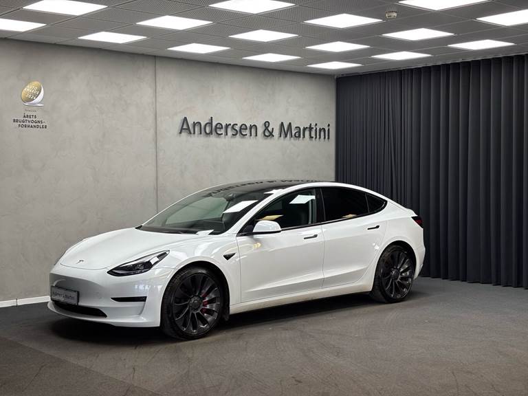 Tesla Model 3 EL Performance AWD 534HK Aut.