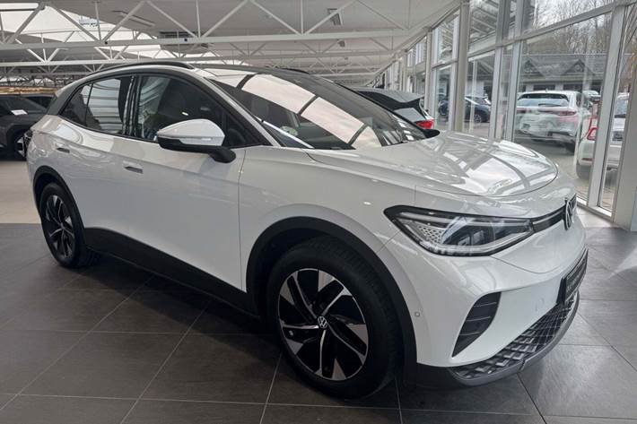Hvid VW ID.4 fra 2024 set udefra