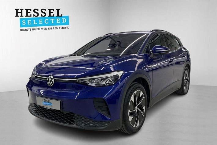 Blå VW ID.4 fra 2023 set udefra