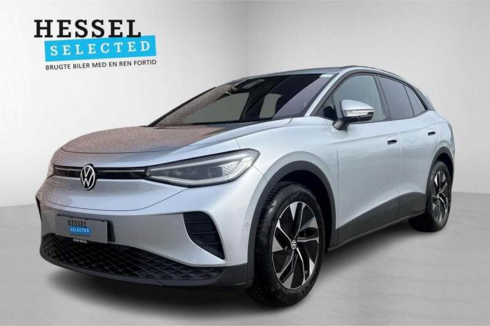 Sølv VW ID.4 fra 2024 set udefra