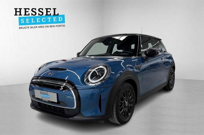 Blå Mini Cooper SE fra 2022