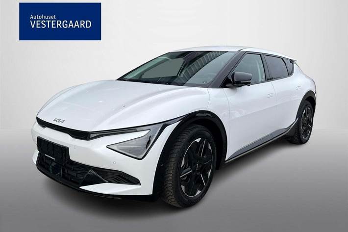 Hvid Kia EV6 fra 2025 set udefra
