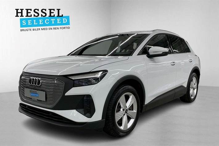 Hvid Audi Q4 e-tron fra 2023
