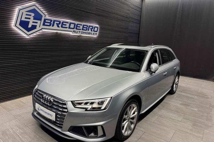 Sølv Audi A4 fra 2019