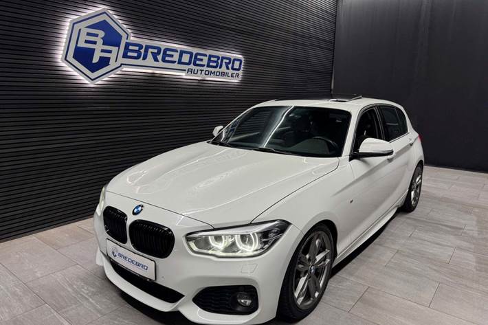 Hvid BMW 120d fra 2018