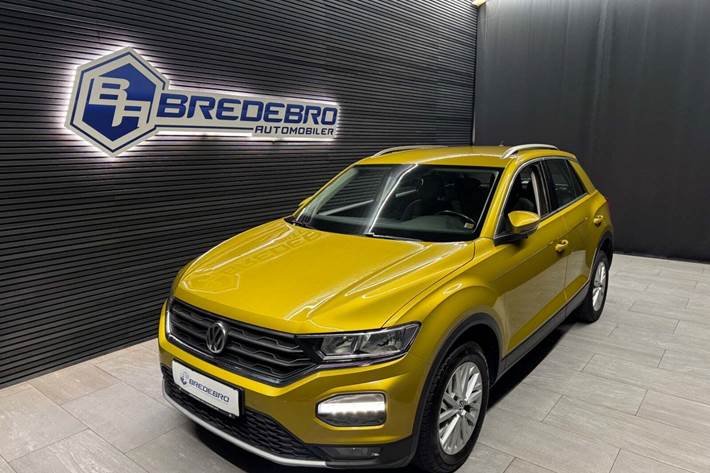 Gul VW T-Roc fra 2018