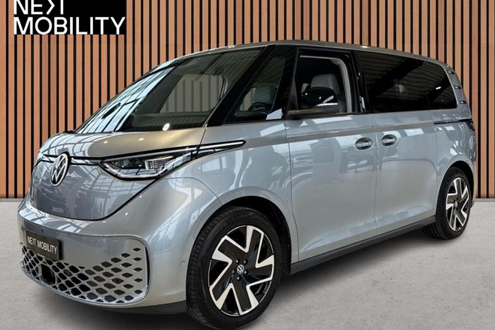 Sølv VW ID.Buzz fra 2024 set udefra