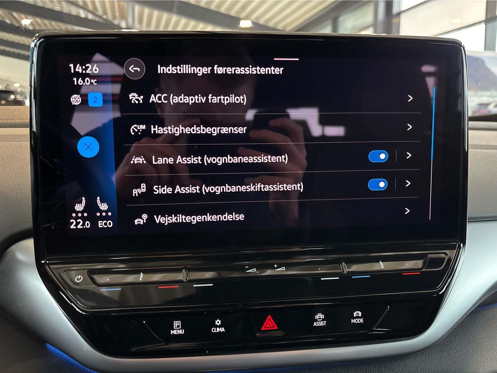 Blå VW ID.4 fra 2022