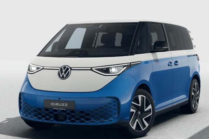 Blå VW ID.Buzz fra 2026