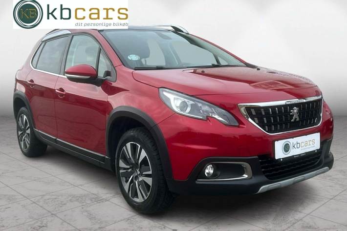 Rød Peugeot 2008 fra 2018
