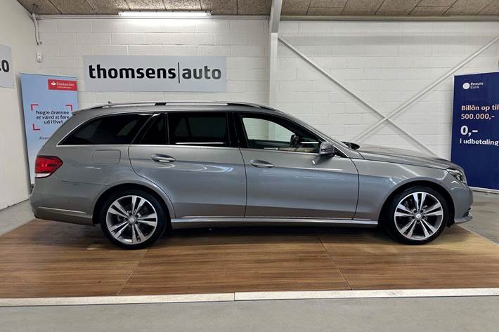 Grå Mercedes E350 fra 2014