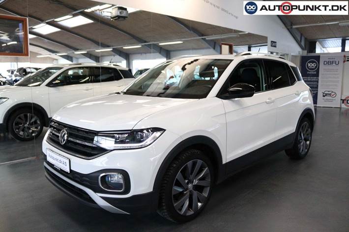 Hvid VW T-Cross fra 2019