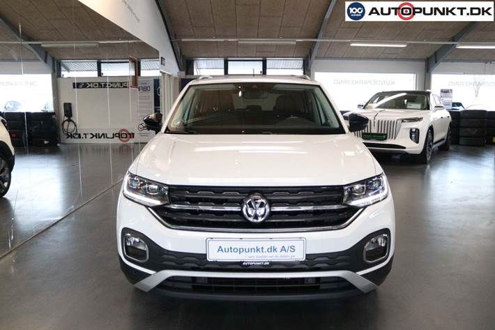 Hvid VW T-Cross fra 2019