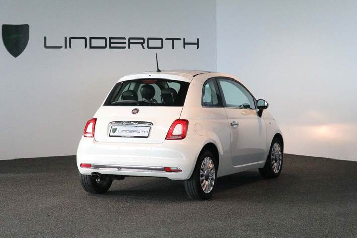 Hvid Fiat 500C fra 2016