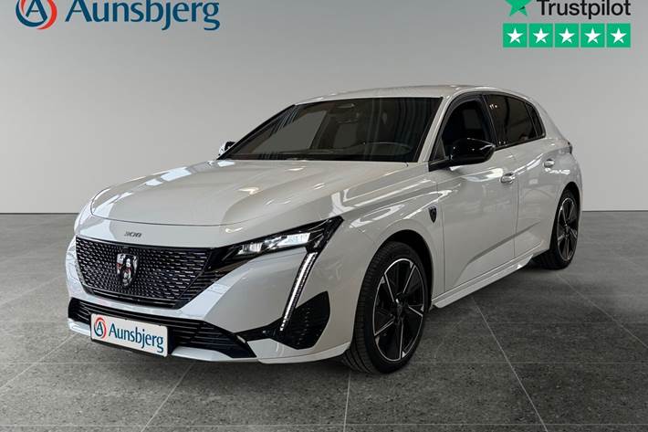 Hvid Peugeot E-308 fra 2024