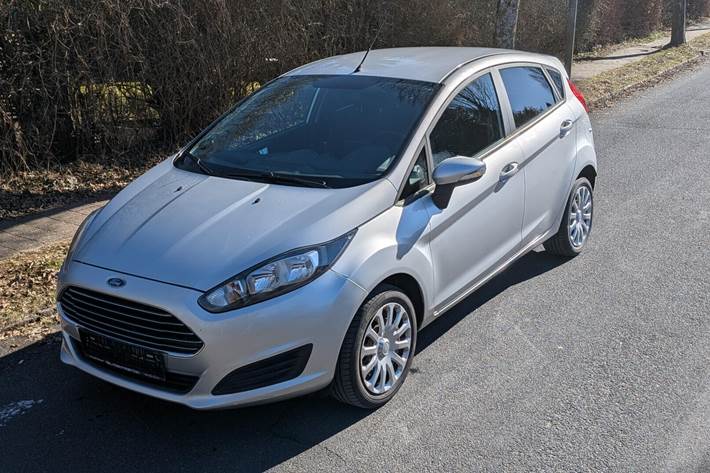 Grå Ford Fiesta fra 2014