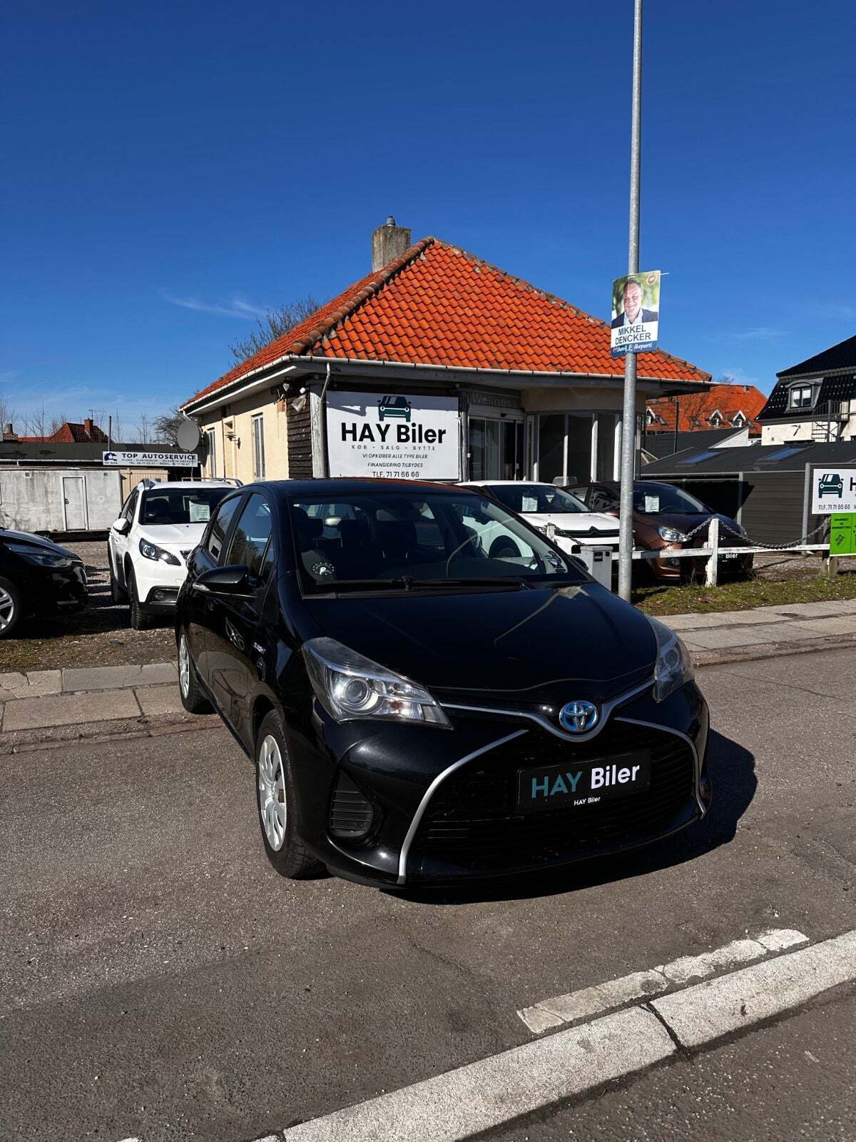 Sort Toyota Yaris fra 2015