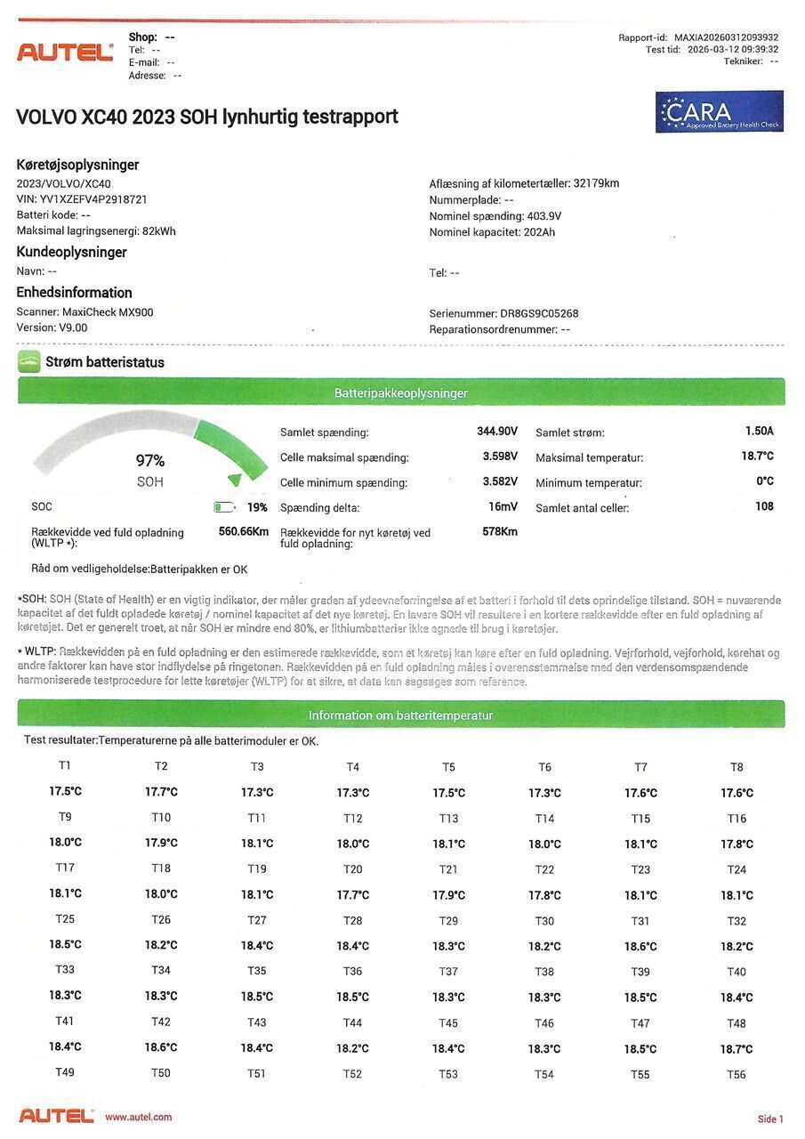 Volvo XC40 P6 ReCharge Core