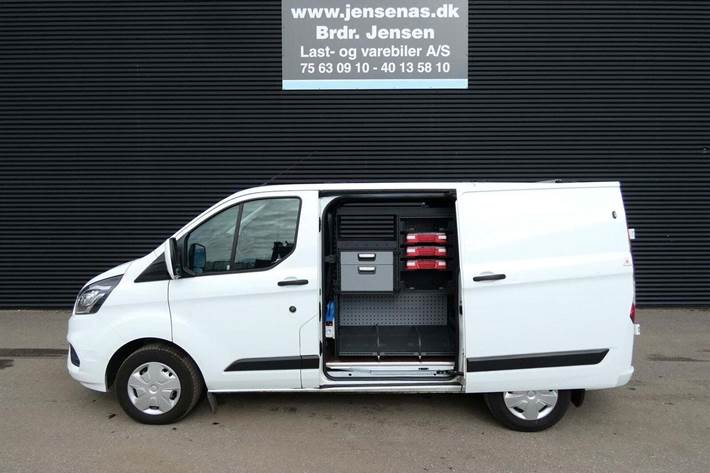 Hvid Ford Transit Custom 300L fra 2023