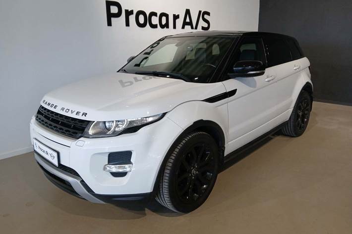 Hvid Land Rover Range Rover evoque fra 2013