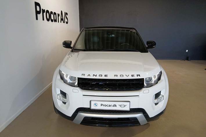 Hvid Land Rover Range Rover evoque fra 2013