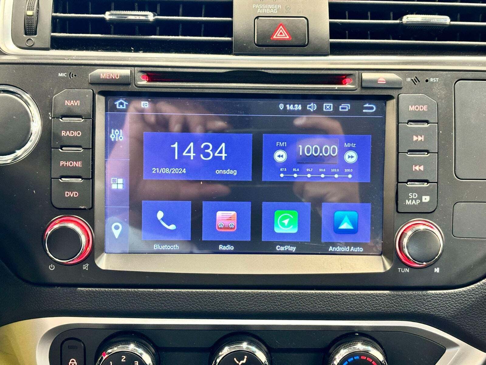 Grå Kia Rio fra 2017