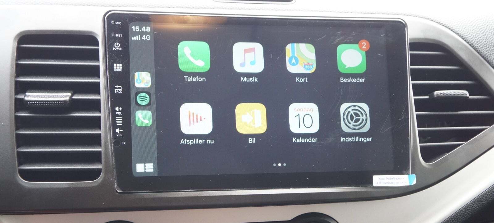 Rød Kia Picanto fra 2016