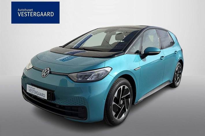 Turquoise VW ID.3 fra 2023 set udefra